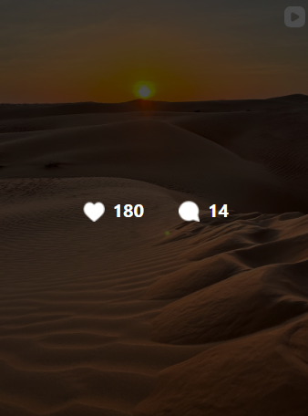 Desert sunset post